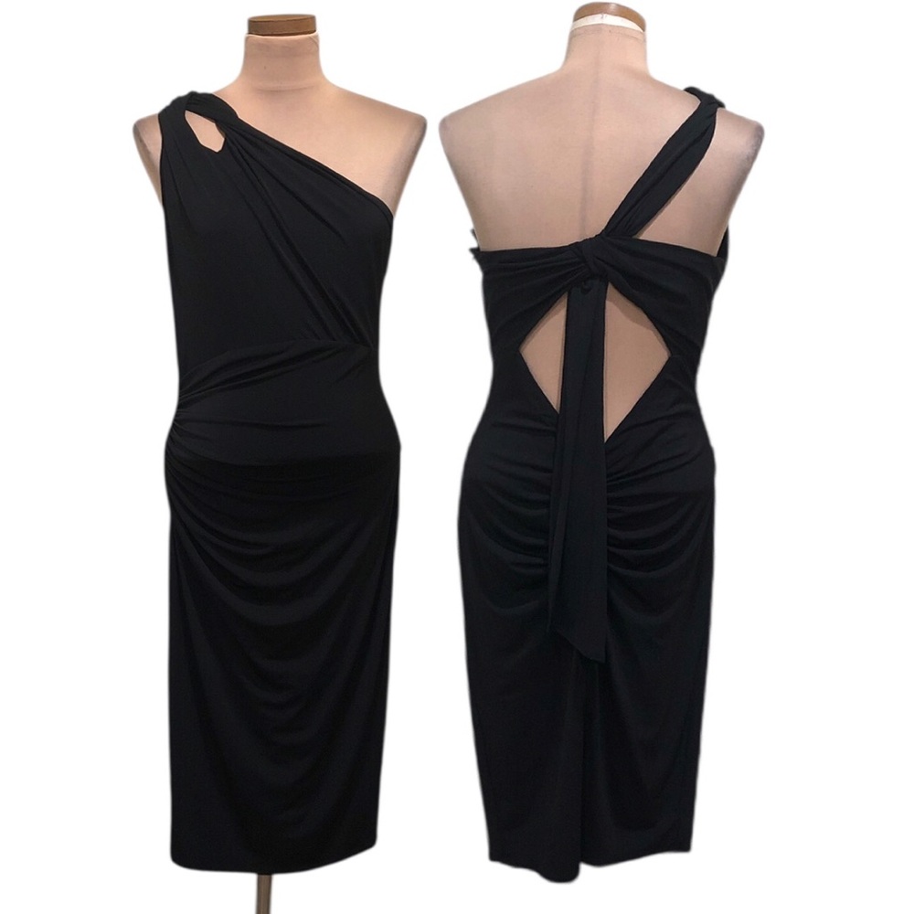 Katie May High Rolle Dress Size Large Black